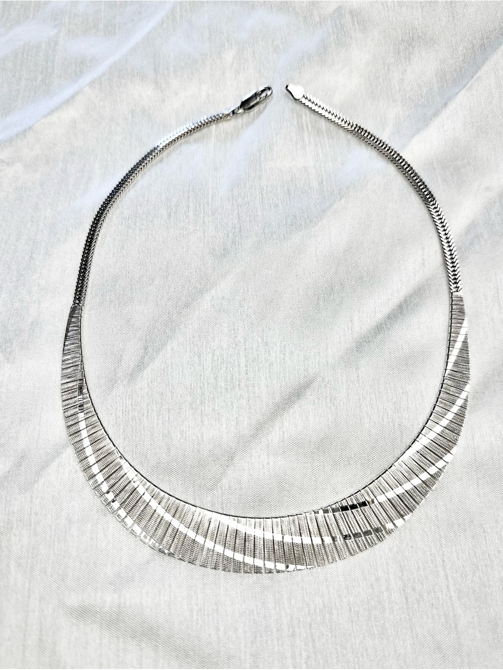 Sterling 925 bib necklace